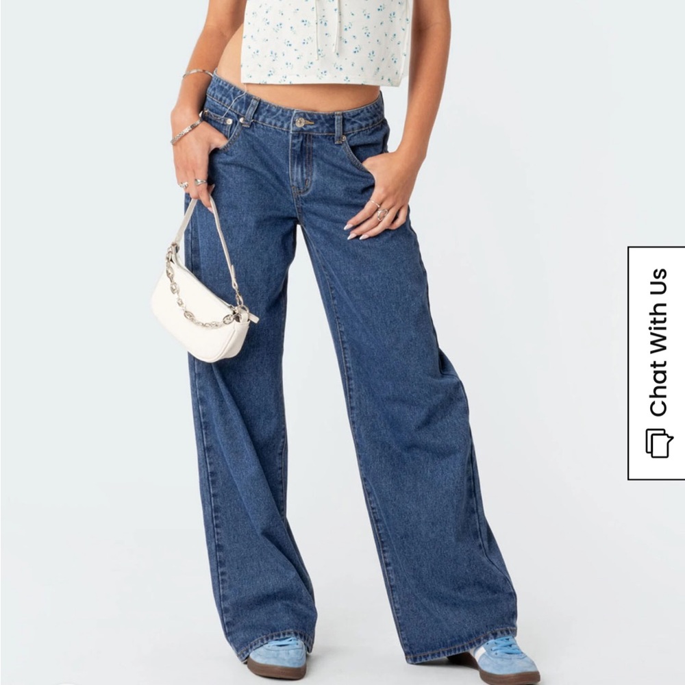 Edikted Blue Denim Jeans